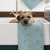 Terrier Teal Tea Towel (set of 2)